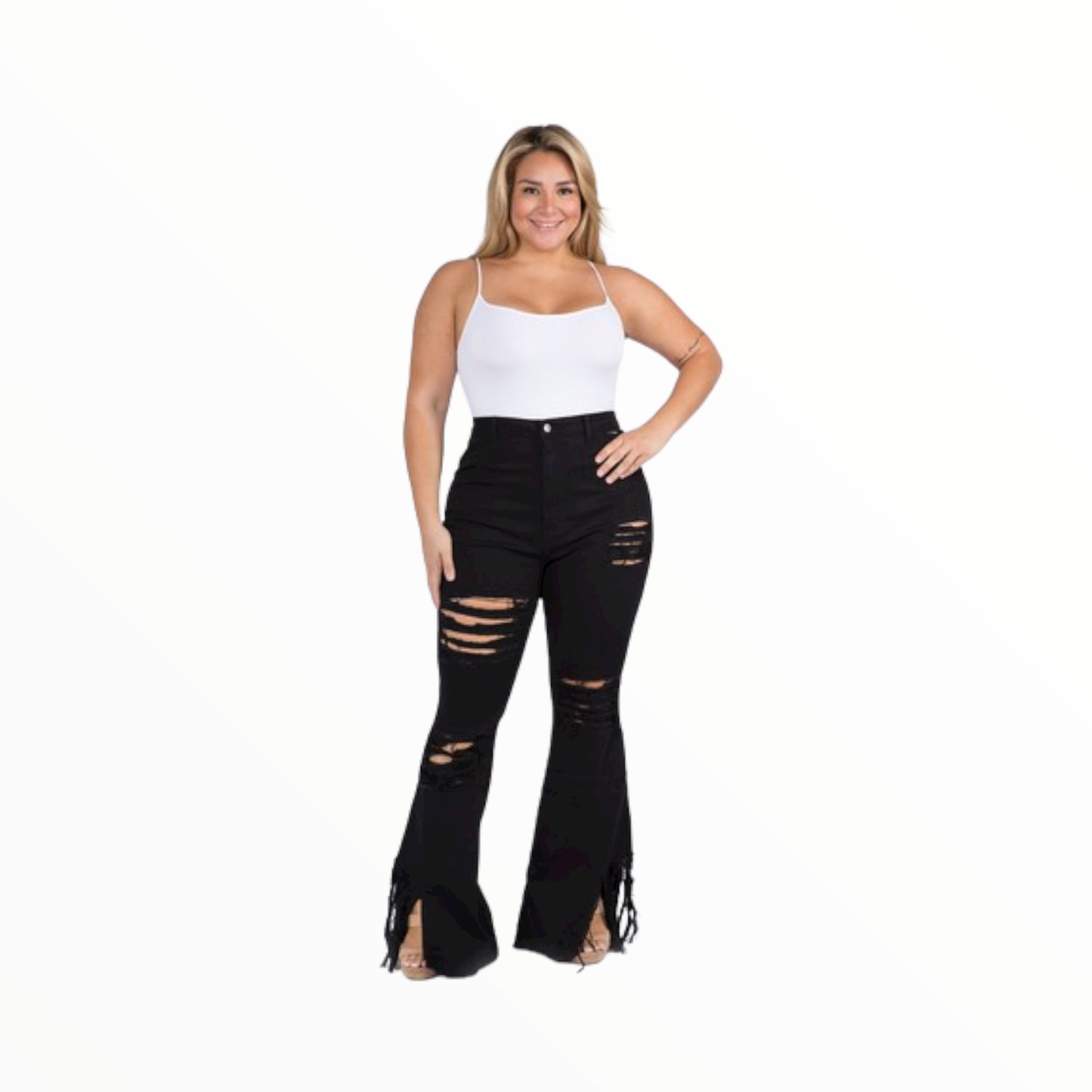 Plus - Sexy Distressed Jeans