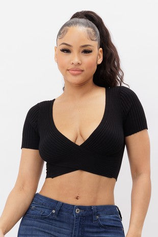 Jill Surplice Crop Top
